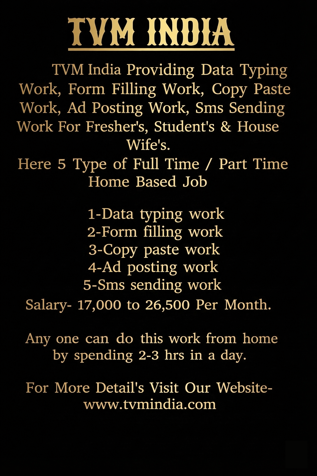 Jobs at TVM India